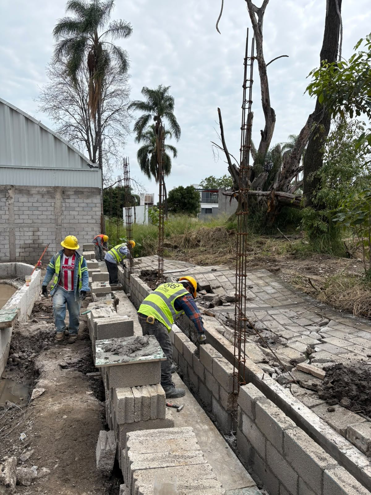 Trabajo de obra en la etapa 5, fotografía 4