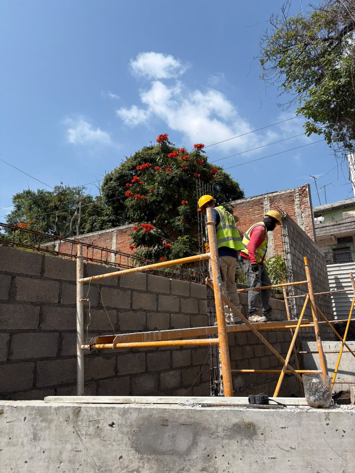 Trabajo de obra en la etapa 5, fotografía 6